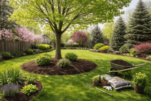Spring tree landscaping prep
